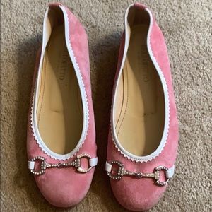 Bellofatto Leather and Suede Ballet Flats